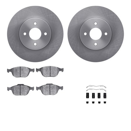 DYNAMIC FRICTION CO 6312-54152, Rotors with 3000 Series Ceramic Brake Pads includes Hardware 6312-54152